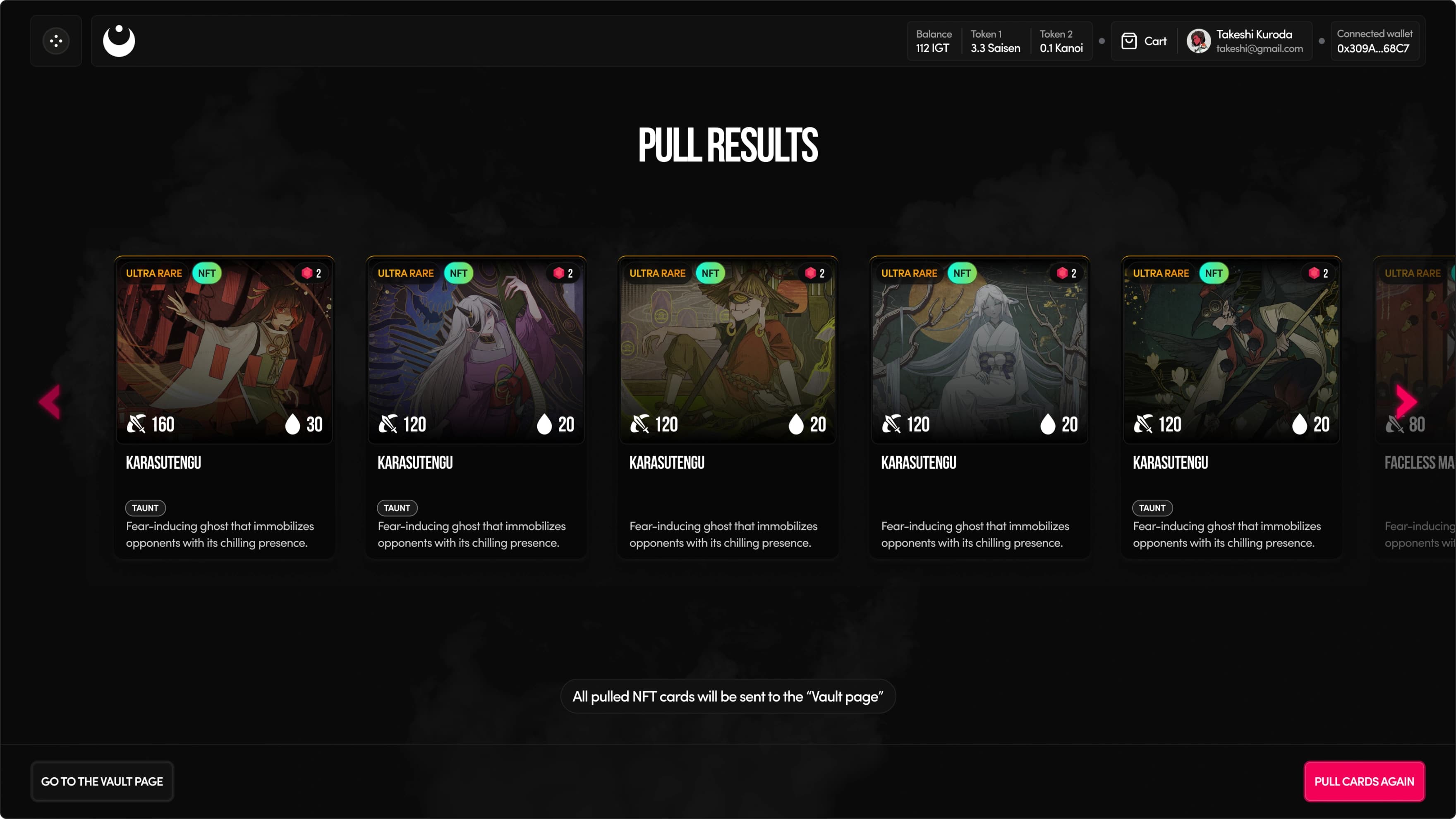 Pull bunch of valueable cards