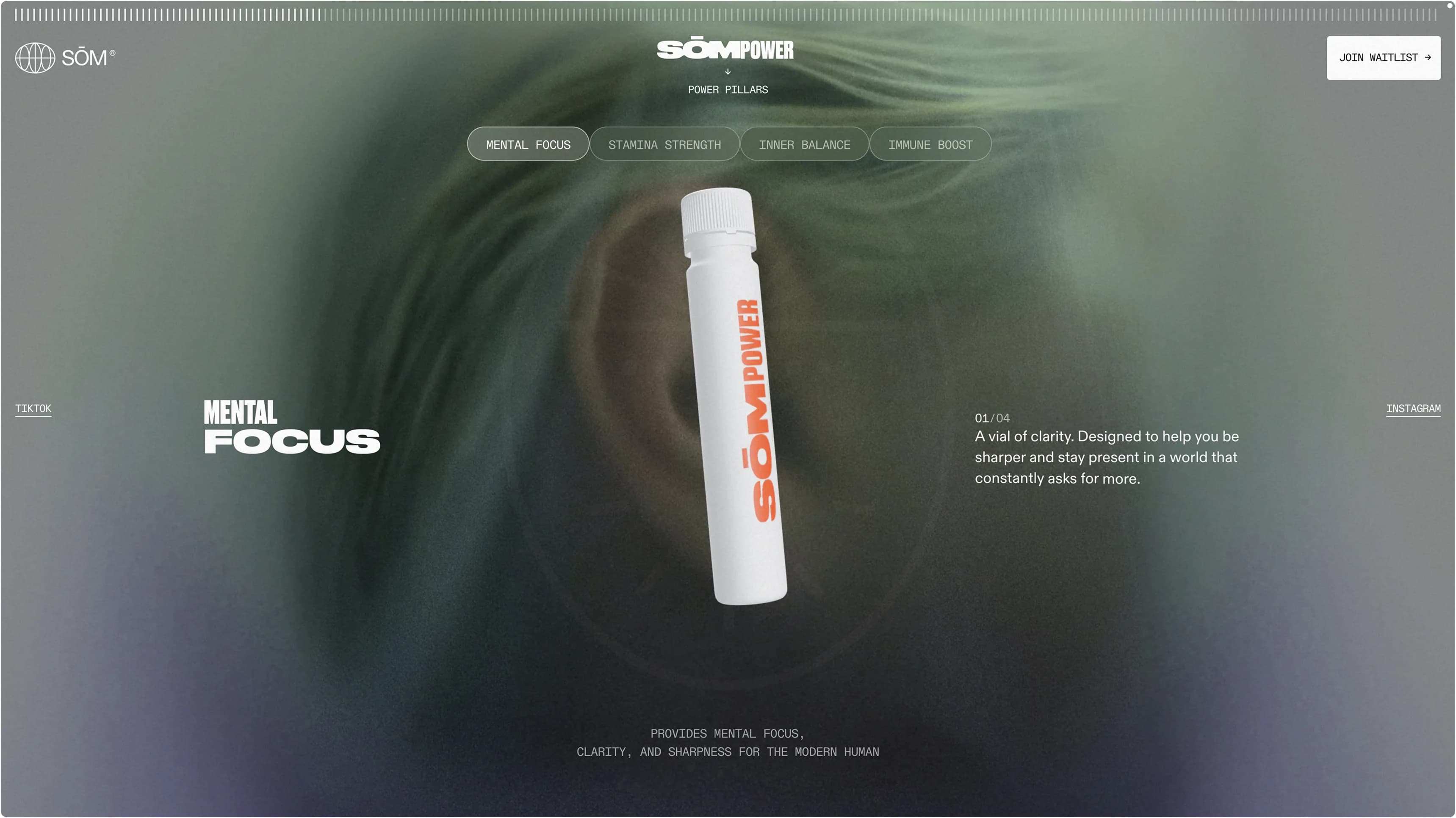 SŌM Power homepage & storypage