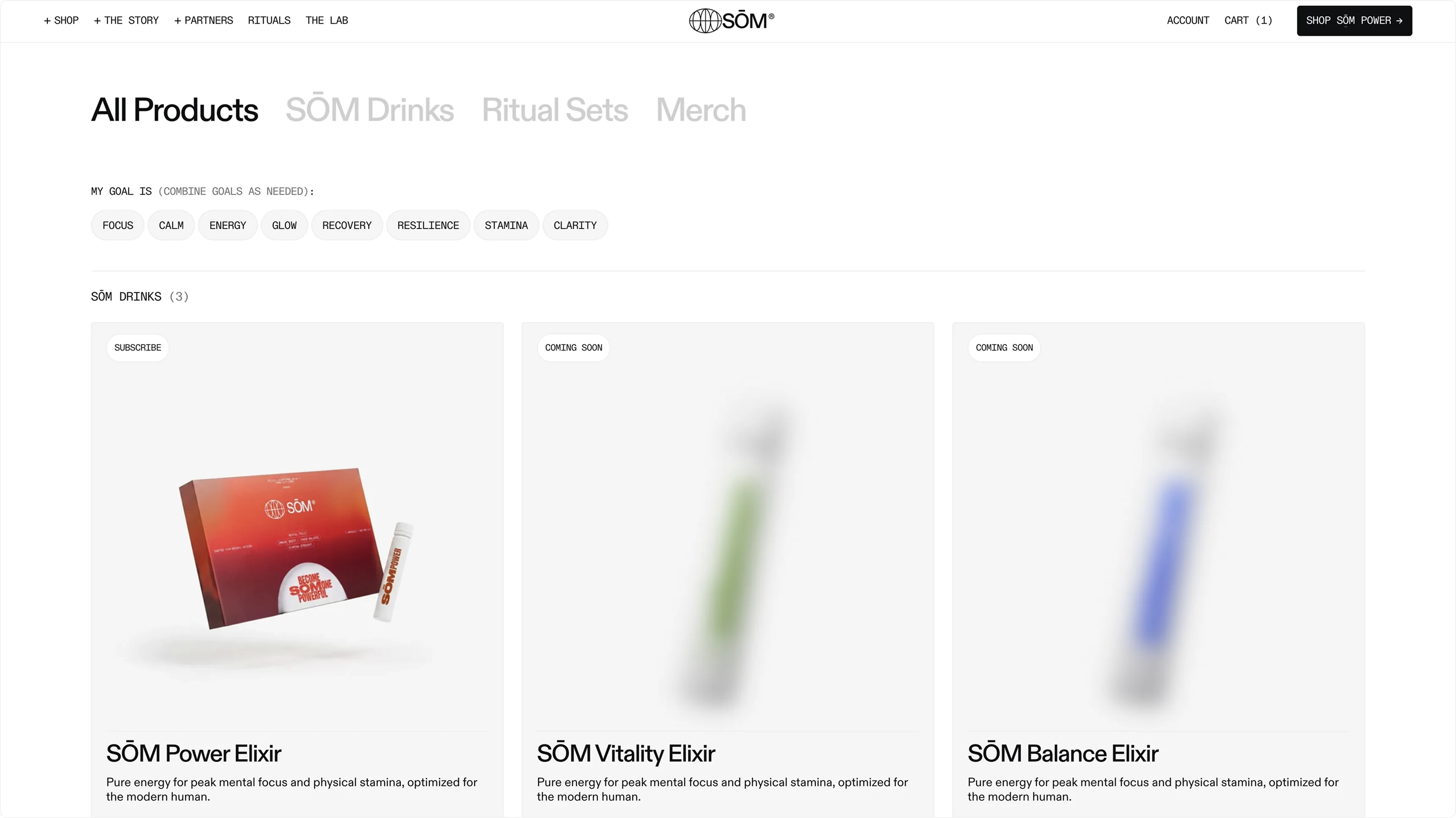 SŌM website pages