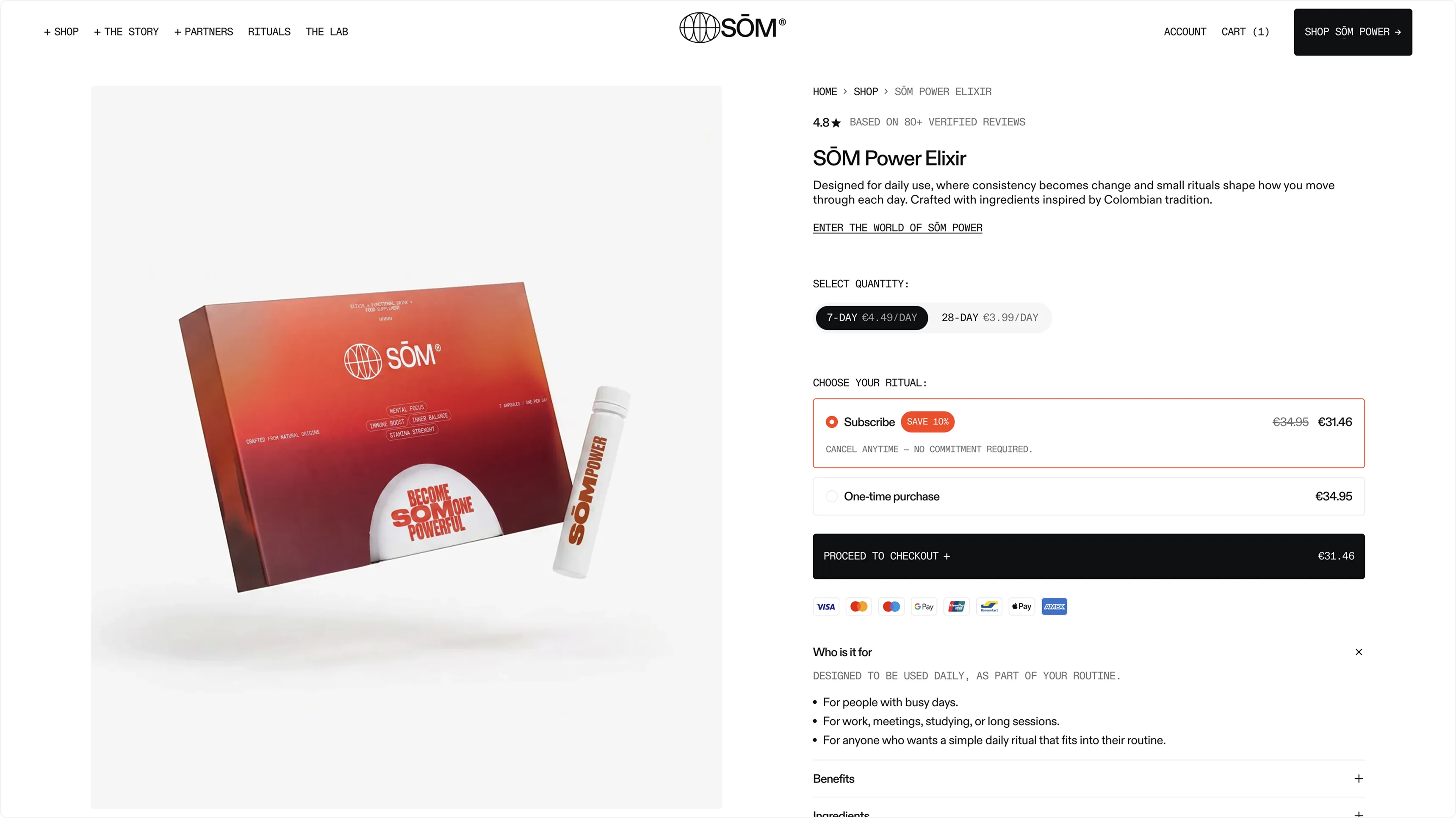 SŌM website pages