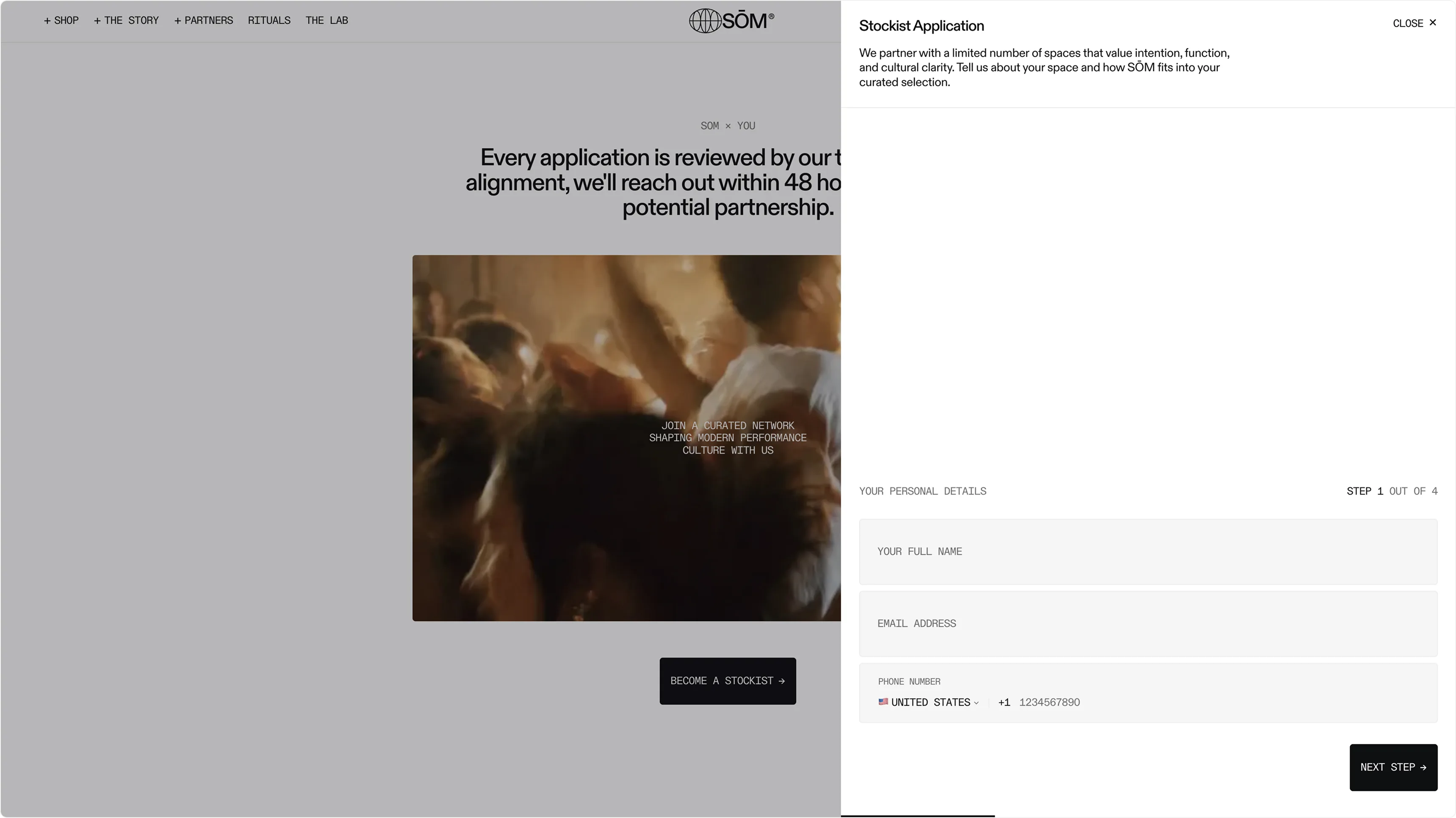SŌM website pages
